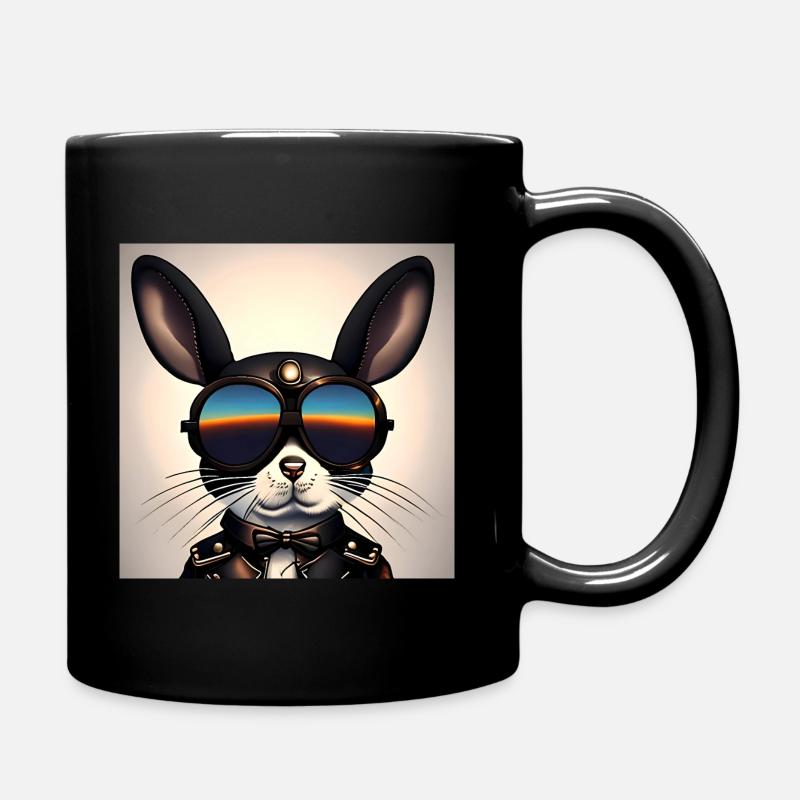 Crazy Easter Sunglasses Glasses - Full Colour Mug - black