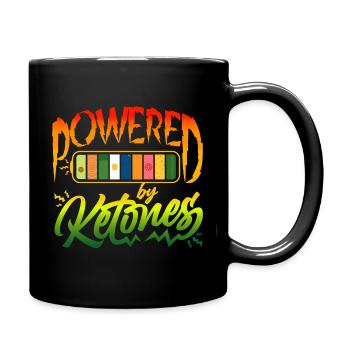 Ketosis ketogenic diet Power Keto diet prüvit - Full Colour Mug - black - Right