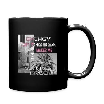 Energy of the sea - Full Colour Mug - black - Right