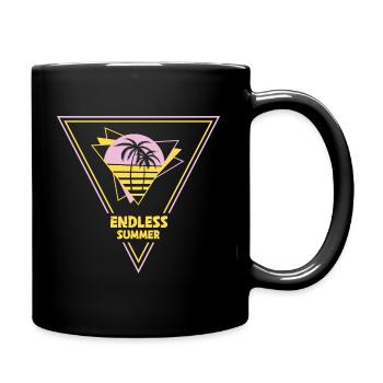 80s Retro Hawaii Endless Summer - Full Colour Mug - black - Right