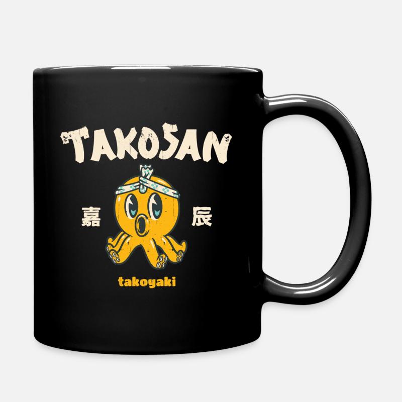 TakoSan - Collation de calmar Takoyaki - Mug uni - noir
