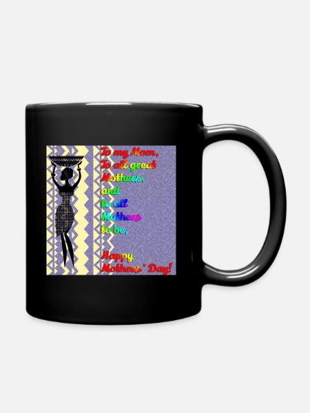 Special Mother's Day gift idea - Full Colour Mug - black