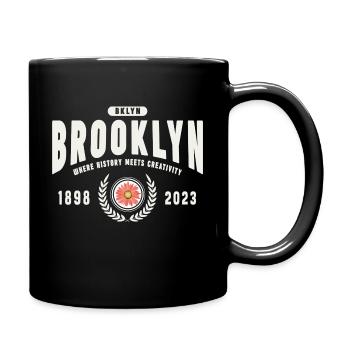 Brooklyn Vibes - Tasse einfarbig - Schwarz - Rechts