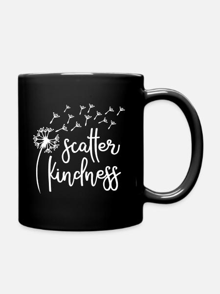 Scatter kindness - Full Colour Mug - black
