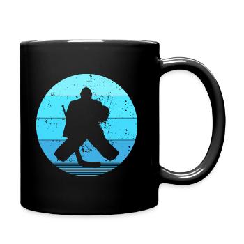 Vintage Retro Hockey | Hockey Wintersport - Full Colour Mug - black - Right