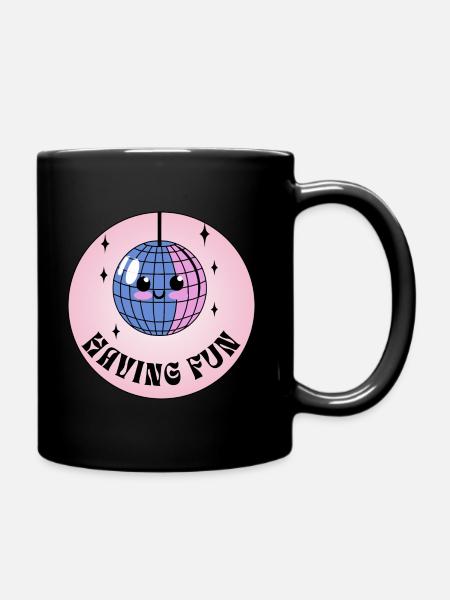 boule disco - Mug uni - noir