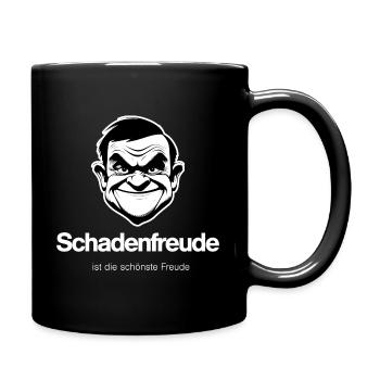 Schadenfreude - hell - Tasse einfarbig - Schwarz - Rechts
