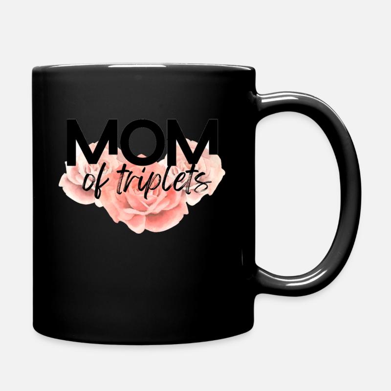 Maman de triplés - Mug uni - noir