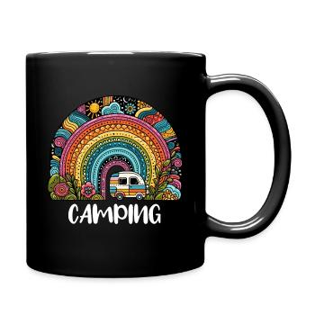 Camping Caravan Caravan Freedom Summer Tenting - Full Colour Mug - black - Right