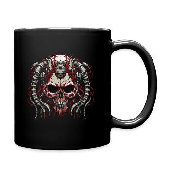 Skull Color - Full Colour Mug - black - Right