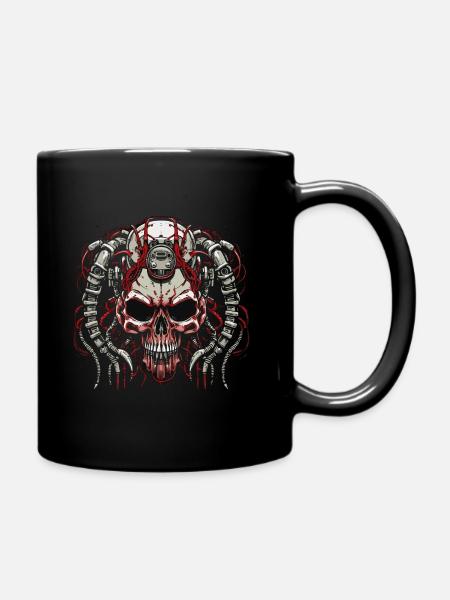 Farbe des Schädels - Tasse einfarbig - Schwarz