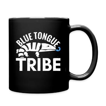 Bluetongue lizard, skink, smooth lizard, blue tongue - Full Colour Mug - black - Right