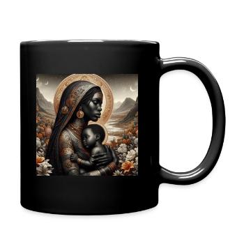 BLACK MADONNE - Mug uni - noir - Droite