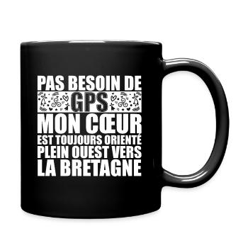BRETON - Mug uni - noir - Droite