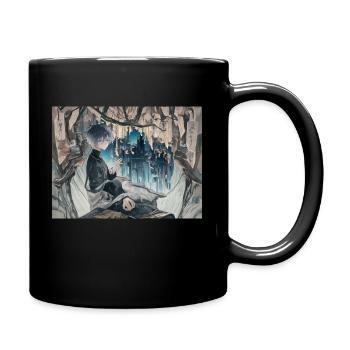 Anime - Tasse einfarbig - Schwarz - Rechts