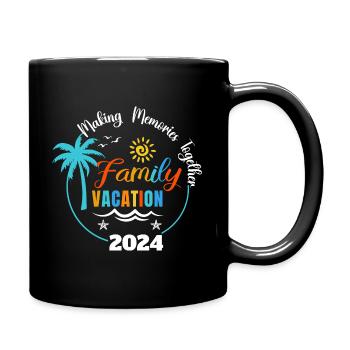 Familienurlaub: Gemeinsame Erinnerungen schaffen - Tasse einfarbig - Schwarz - Rechts