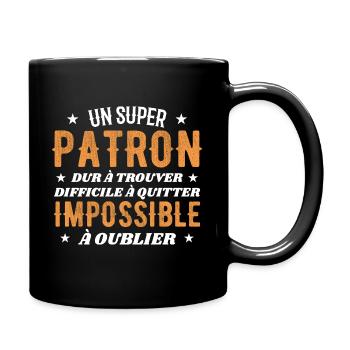 Un Super Patron Dur A Trouver - Mug uni - noir - Droite