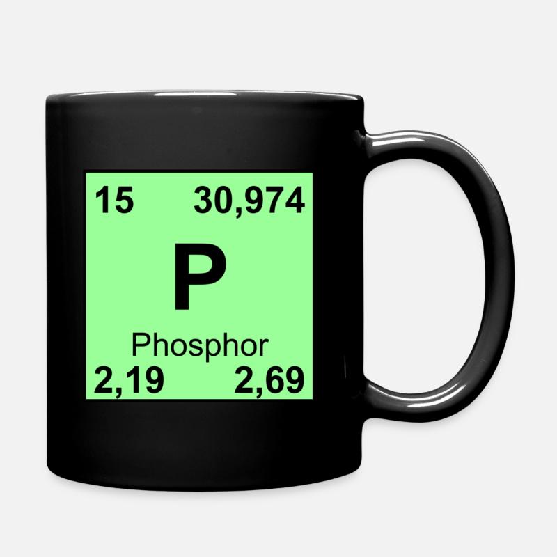 15Phosphor - Tasse einfarbig - Schwarz