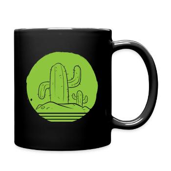 Kaktus saftig Kaktusspezialist - Tasse einfarbig - Schwarz - Rechts