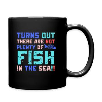 Save Fish Save Oceans Quote Fish Lovers - Full Colour Mug - black - Right