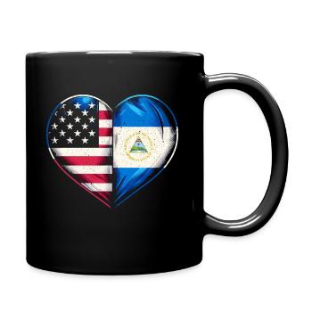 Nationalité du pays du drapeau nicaraguayen États-Unis - Mug uni - noir - Droite