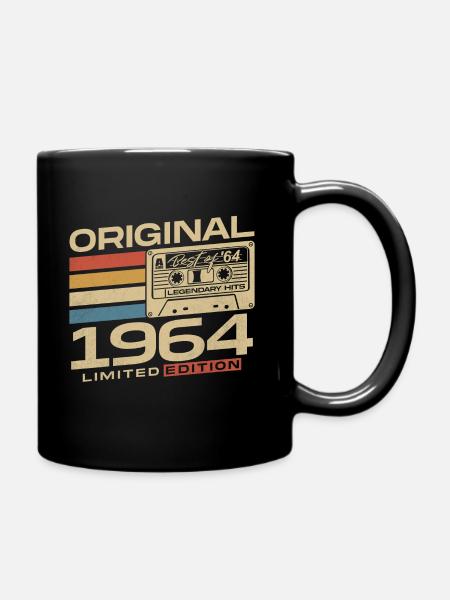 Original 1964 Vintage Vintage Rétro Anniversaire - Mug uni - noir