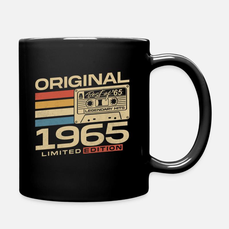 Original 1965 Vintage Retro Geburtstag Geschenk - Tasse einfarbig - Schwarz