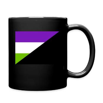 Genderfuck flag (by Aquatic) - Full Colour Mug - black - Right