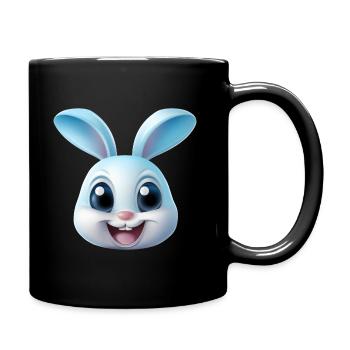 Rabbit Rabbit - Full Colour Mug - black - Right