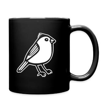 Oiseau - Mug uni - noir - Droite