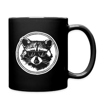 Raton laveur - Mug uni - noir - Droite