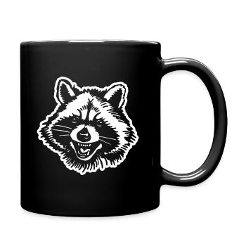 Raton laveur - Mug uni - noir - Droite