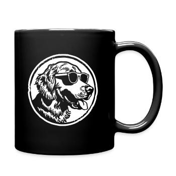 Golden Retriever Chien Chiens - Mug uni - noir - Droite