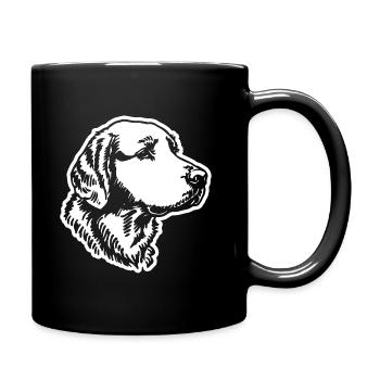 Golden Retriever Chien Chiens - Mug uni - noir - Droite