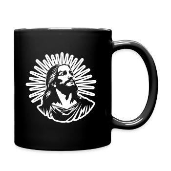 Jesus Christ Catholic Religion Christianity - Full Colour Mug - black - Right