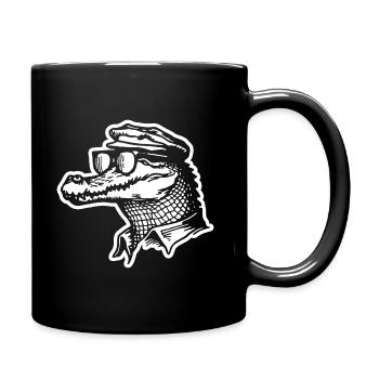 Crocodile Alligator - Full Colour Mug - black - Right