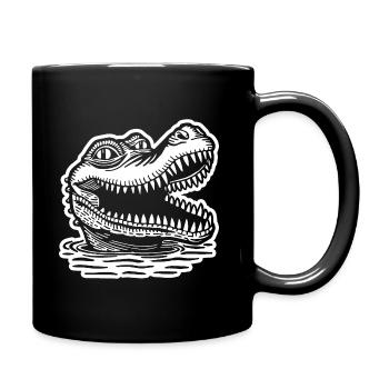 Crocodile Alligator - Full Colour Mug - black - Right