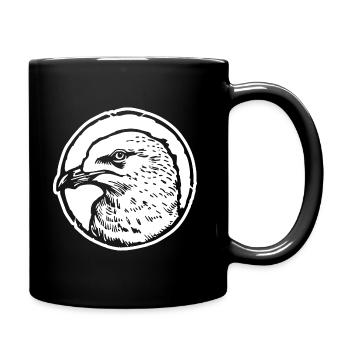 Mouette - Mug uni - noir - Droite