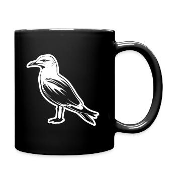Mouette - Mug uni - noir - Droite