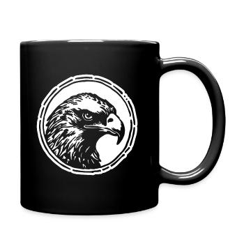 Eagle Eagle Head - Full Colour Mug - black - Right