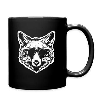 Fox Foxes - Full Colour Mug - black - Right
