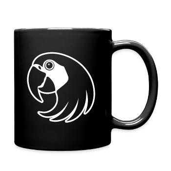 Perroquet oiseau - Mug uni - noir - Droite