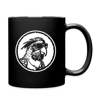 Perroquet oiseau - Mug uni - noir - Droite