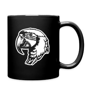 Perroquet oiseau - Mug uni - noir - Droite