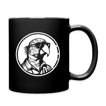Perroquet oiseau - Mug uni - noir - Droite