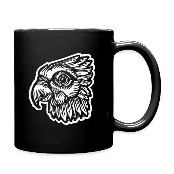 Perroquet oiseau - Mug uni - noir - Droite