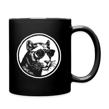 Panther - Tasse einfarbig - Schwarz - Rechts