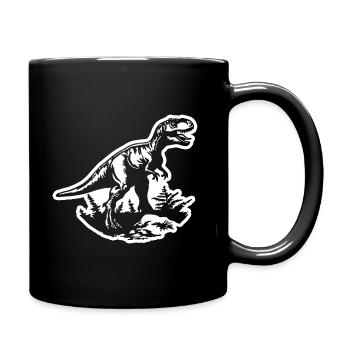 Dinosaure Dino - Mug uni - noir - Droite