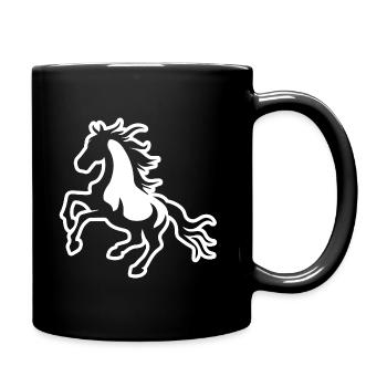 Cheval Équitation Équitation - Mug uni - noir - Droite