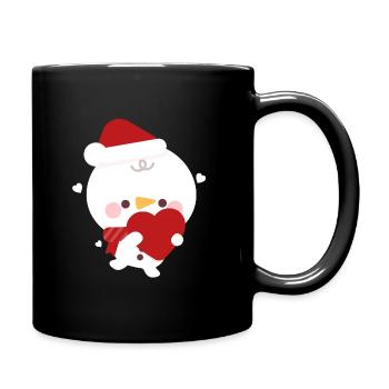 Snowman Christmas Love - Full Colour Mug - black - Right